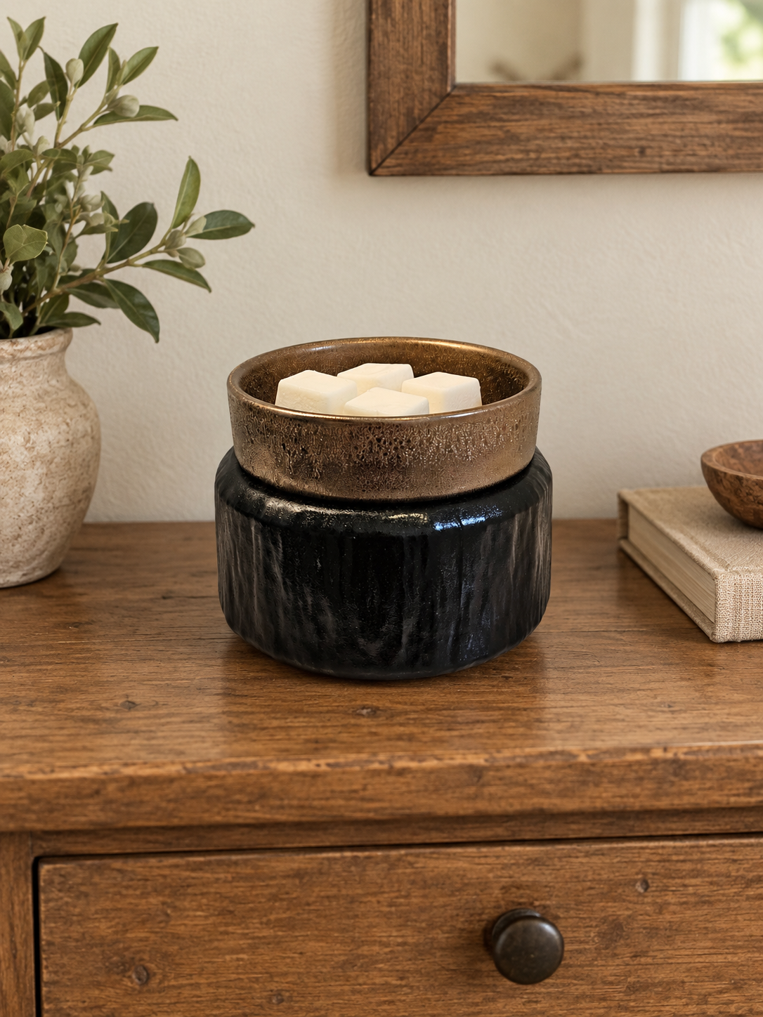 Primitive Black 2-in-1 Wax & Candle Warmer