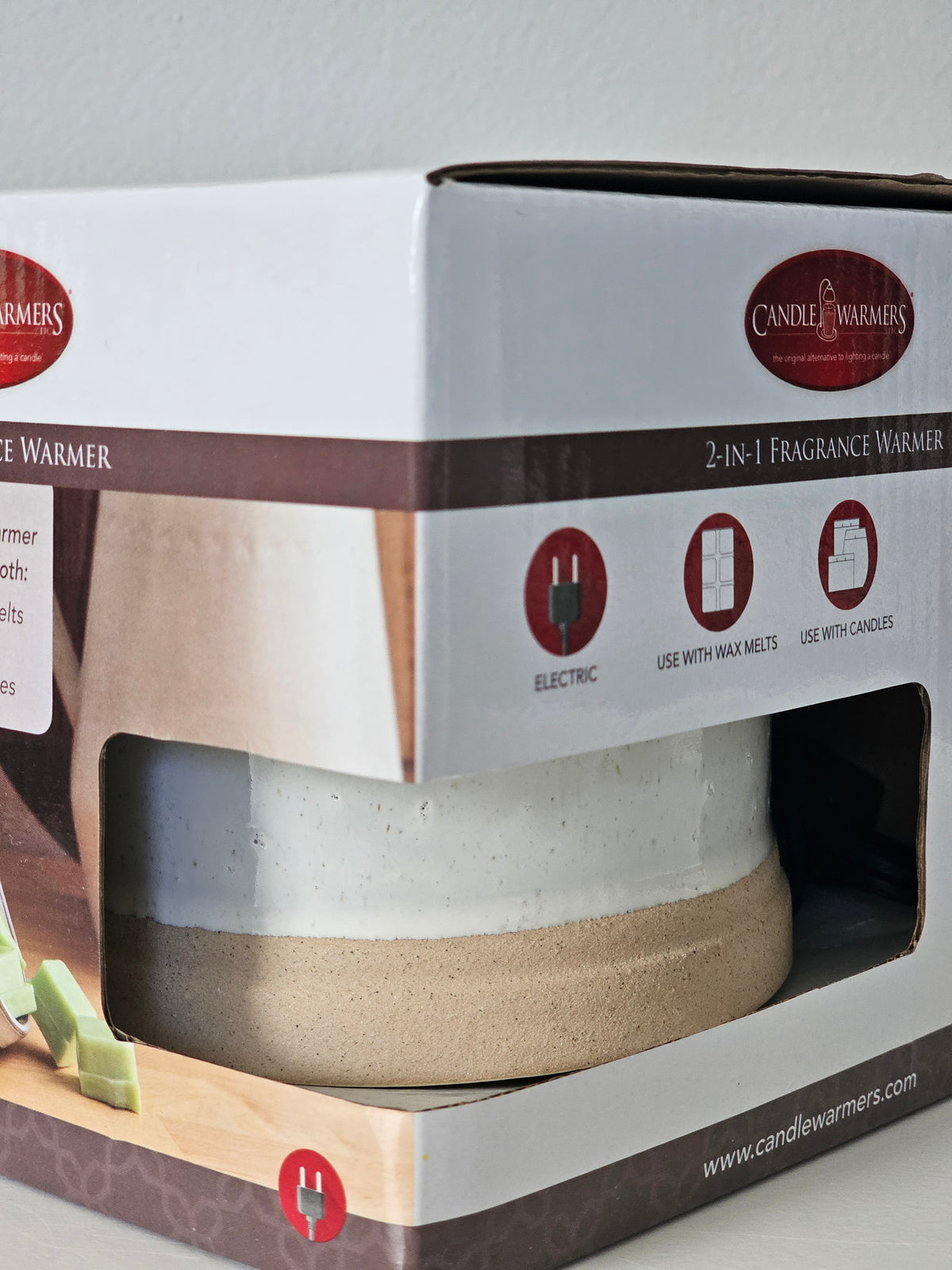 Rustic White 2-in-1 Wax & Candle Warmer
