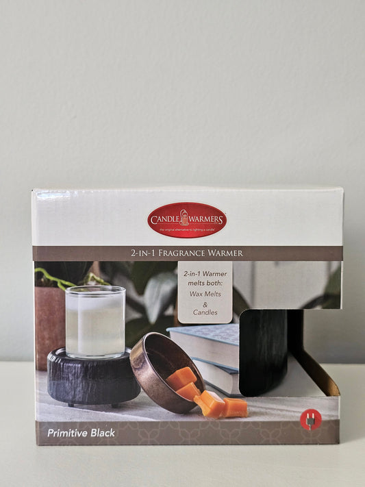 Primitive Black 2-in-1 Wax & Candle Warmer